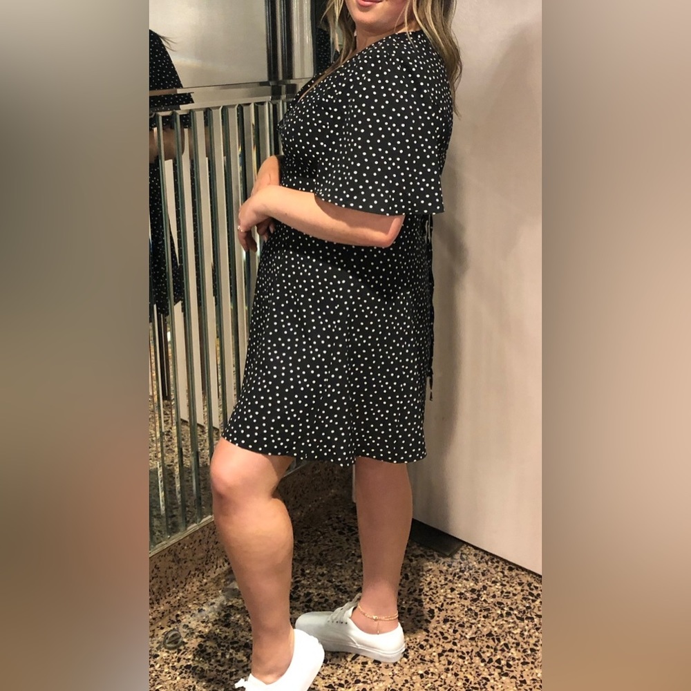 Polka Dot Dress with Tie